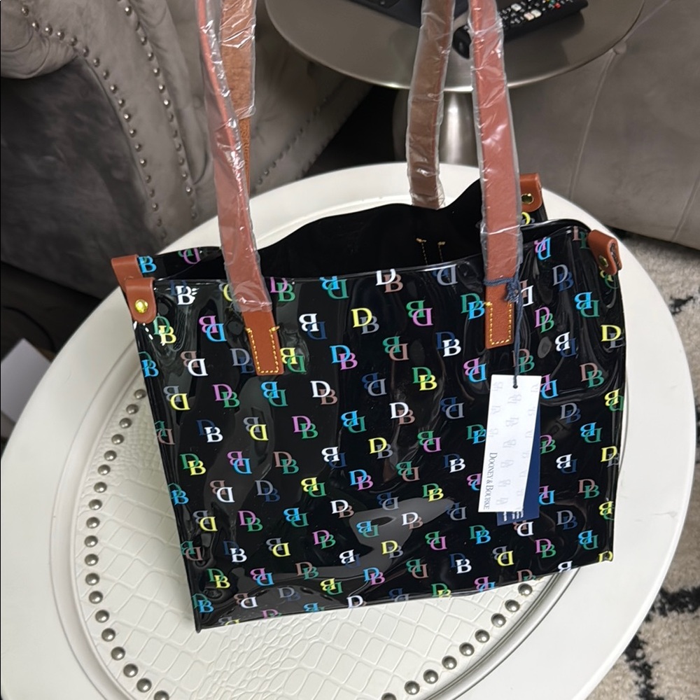 Dooney Bourke Colorful Monogram Tote Bag